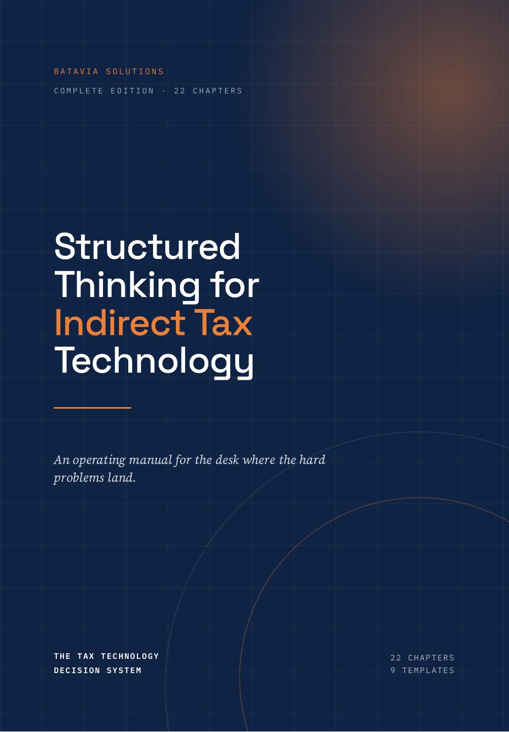 Cover of Structured Thinking for Indirect Tax Technology
